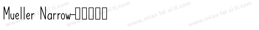Mueller Narrow字体转换
